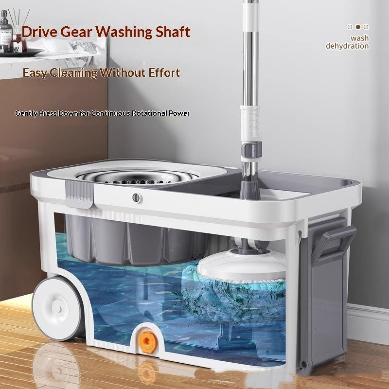Self-wringing, Hands-free Spin Mop